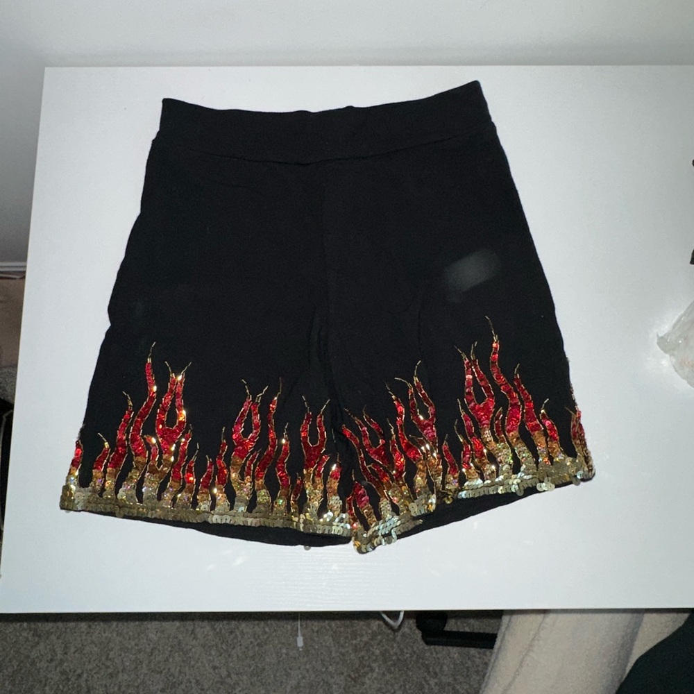 🔥 Her Pony The Label Blaze Sequin Biker Shorts | Size 14 / XL | NWT - Picture 6 of 7